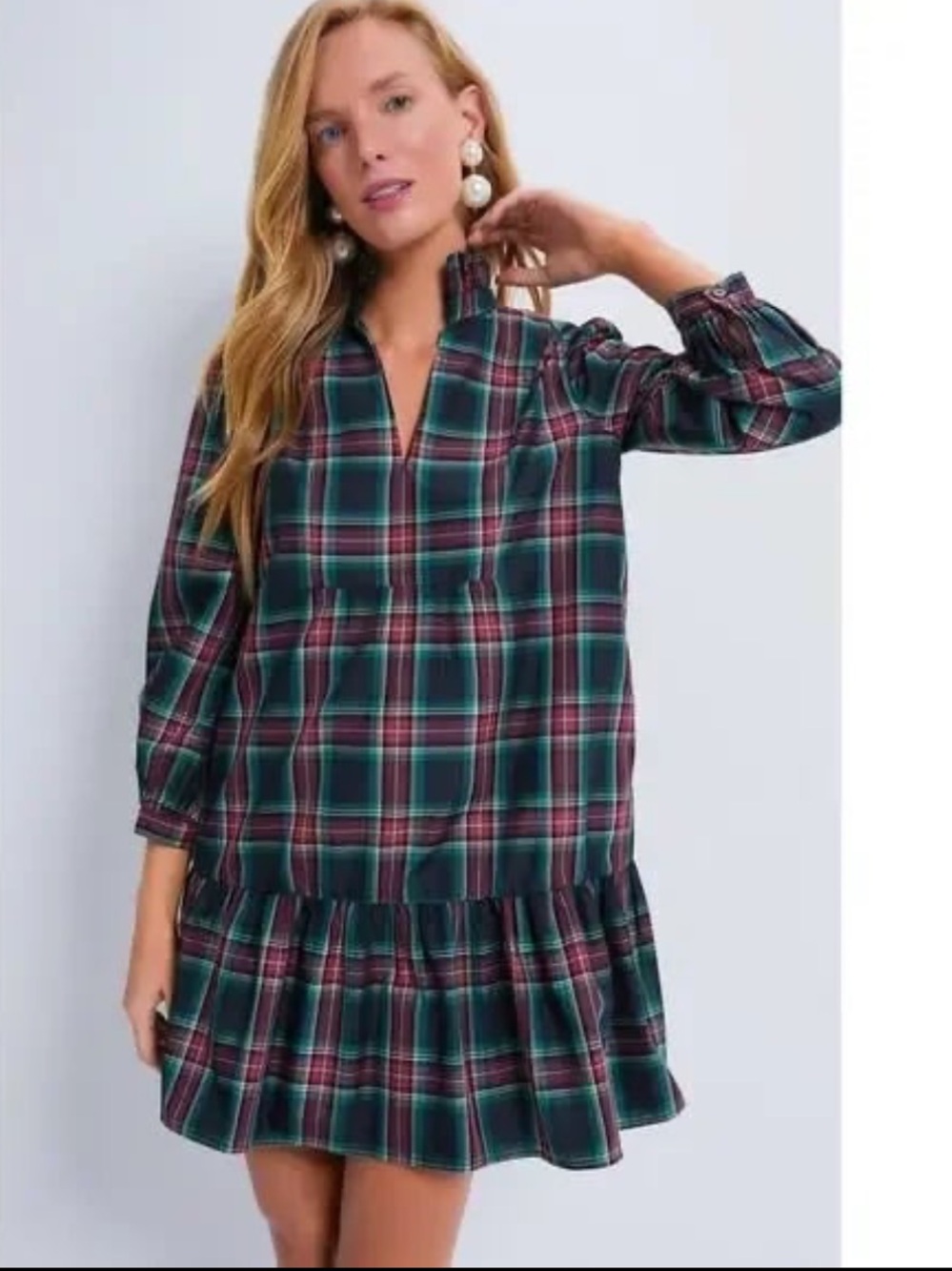 Tuckernuck Plaid Palmerston Dress Size S